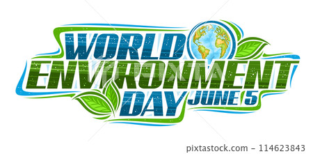 Vector logo for World Environment Day 114623843