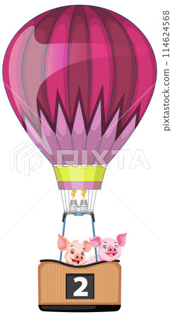 Pigs in a Hot Air Balloon Adventure Pigs in a Hot Air Balloon Adventure 114624568