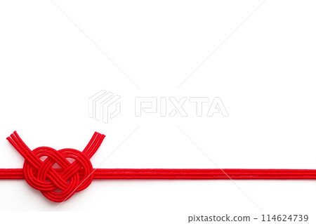 Awaji knot on white background with space 114624739