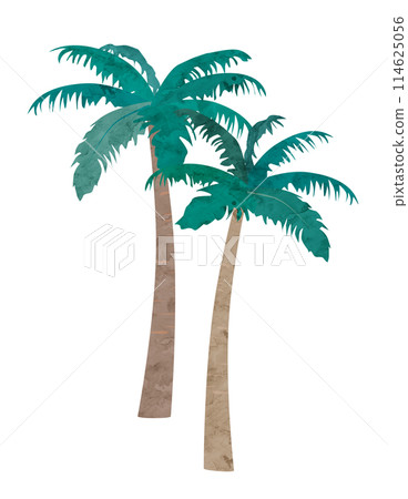 Palm tree watercolor illustration Palm tree watercolor illustration 114625056