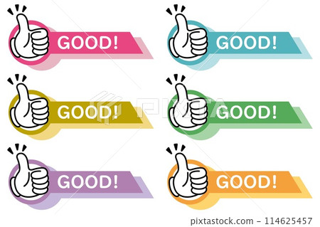 插畫素材：簡單語音氣泡點、重要、手指、圖示集合 114625457