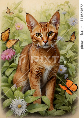 Virtual Abyssinian Wall Art. 114625672