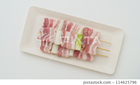 大蔥五花肉串(生肉) 大蔥五花肉串(生肉) 114625796