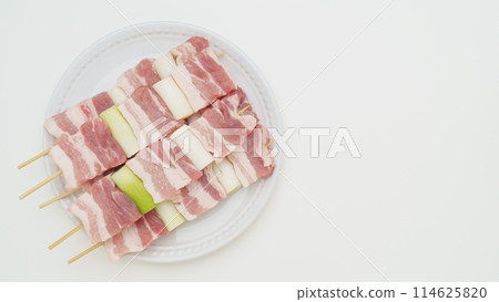 大蔥五花肉串(生肉) 大蔥五花肉串(生肉) 114625820