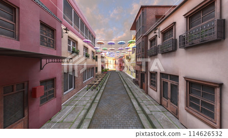 A city with cobblestones A city with cobblestones 114626532