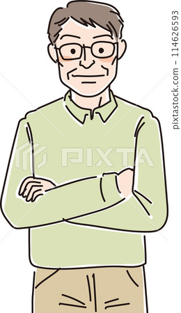 Person illustration_middle-aged men_50s and 60s 114626593