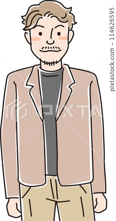 人物插畫_男性_20多歲及30多歲 人物插畫_男性_20多歲及30多歲 114626595