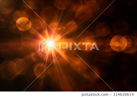 Sun flare on the black background 114626614