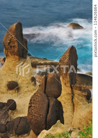 Taiwan's strange rock formations: Heping Island Park 114626864