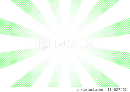 Comic book style green concentrated line background illustration Comic book style green concentrated line background illustration 114627462