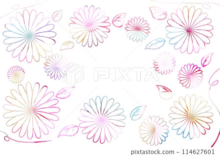 向日葵字母素材 114627601