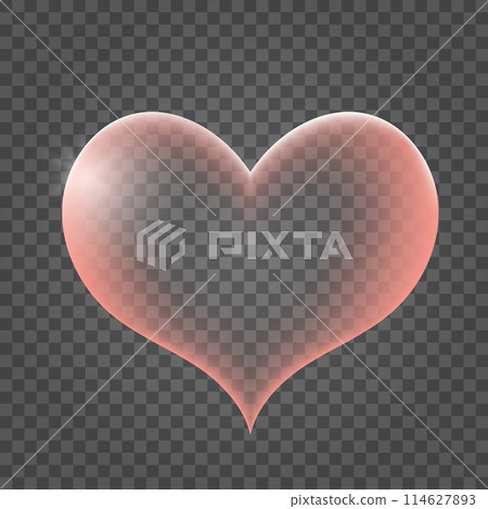 Realistic transparent pink, rainbow and white vector soap bubbles shaped as heart. Romantic glossy soapy heart. Valentine day symbol. Realistic transparent pink, rainbow and white vector soap bubbles shaped as heart. Romantic glossy soapy heart. Valentine day symbol. 114627893