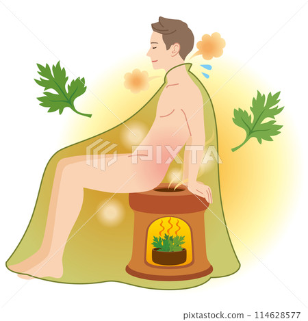 Mugwort steaming, warming, beauty, men 114628577