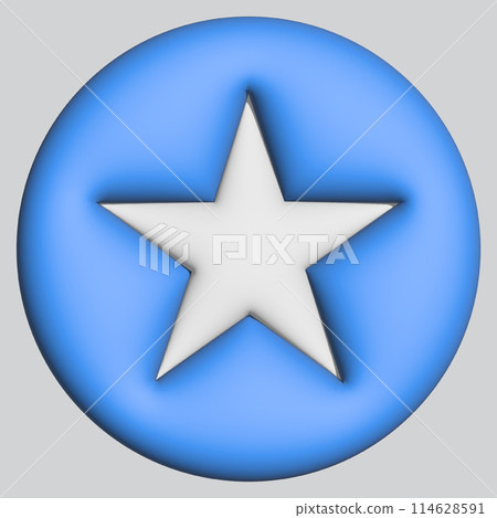 3D Flag of Somalia on circle 114628591