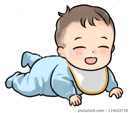 嬰兒微笑和遠足 嬰兒微笑和遠足 114628738