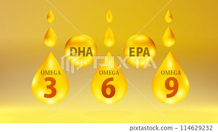 Fatty acid image illustration Oil Omega 3 Omega 6 Omega 9 DHA EPA Image image Fatty acid image illustration Oil Omega 3 Omega 6 Omega 9 DHA EPA Image image 114629232