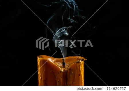 Colorful candle smoke Colorful candle smoke 114629757