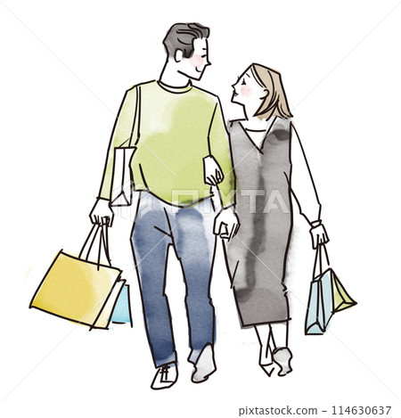 Couple shopping Couple shopping 114630637
