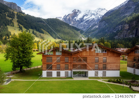 House in Kandersteg, mountains, Switzerland House in Kandersteg, mountains, Switzerland 114630767