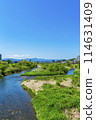 Asakawa River and the Okutama mountain range seen from Owada Bridge 114631409