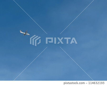飛行在天空的飛機 飛行在天空的飛機 114632193
