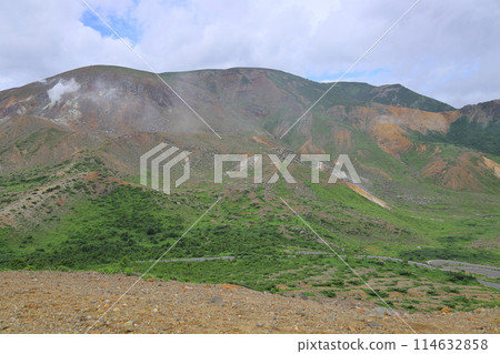 Scenery of Jododaira and Bandai-Azuma Skyline (view from Azuma Kofuji) 114632858