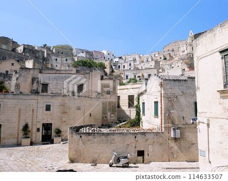 Matera cityscape and scooters (Italy) Matera cityscape and scooters (Italy) 114633507