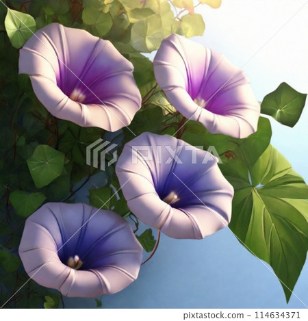 Morning glory flower 114634371
