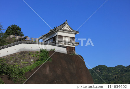 夕陽下的臼杵城(懸崖上的榻榻米砲台) 現存的砲台 夕陽下的臼杵城(懸崖上的榻榻米砲台) 現存的砲台 114634602
