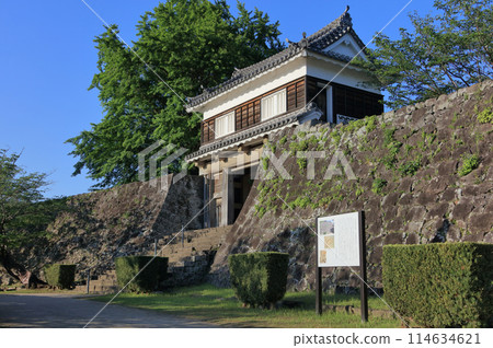 夕陽下的臼杵城（二之丸大門） 114634621