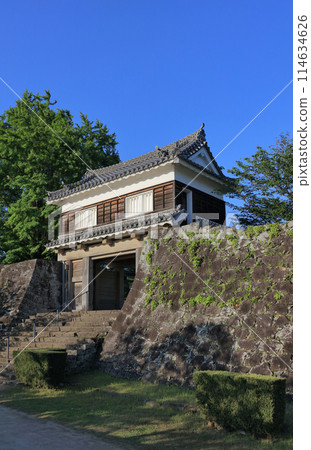 夕陽下的臼杵城（二之丸大門） 114634626