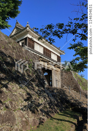 Usuki Castle in the evening (Ninomaru Daimon Tower) 114634631