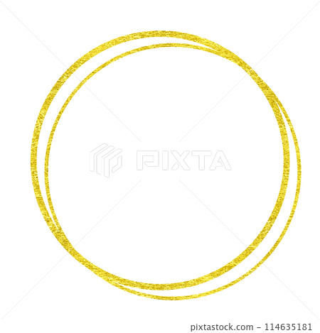 Simple gold leaf frame, circular Simple gold leaf frame, circular 114635181