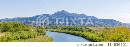 "Aomori Prefecture" Mt. Nakui and the Mabechi River 114636501