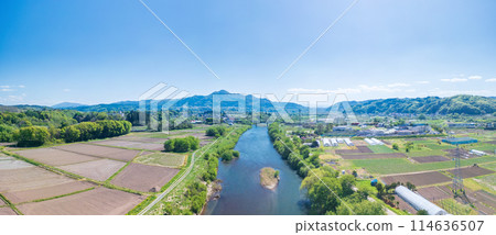 「青森郡」立嶽山與萬淵川的風景 「青森郡」立嶽山與萬淵川的風景 114636507