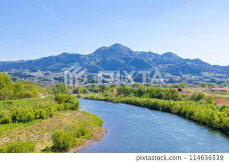"Aomori Prefecture" Mt. Nakui and the Mabechi River "Aomori Prefecture" Mt. Nakui and the Mabechi River 114636539