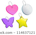 Glitter Acrylic Plate Keychain 114637121