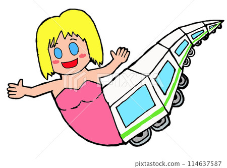 可愛的美人魚火車 可愛的美人魚火車 114637587