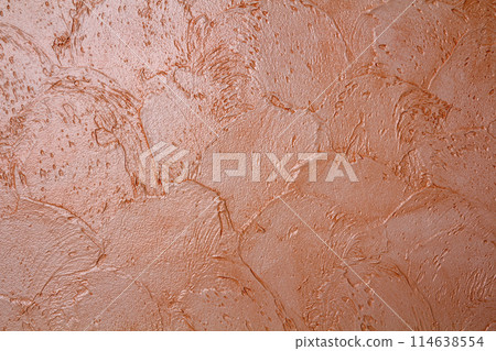 Mediterranean yellow wall texture. Background marble by the Venetian plaster. Decorative grunge space Mediterranean yellow wall texture. Background marble by the Venetian plaster. Decorative grunge space 114638554