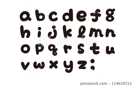 Alphabet writing Alphabet writing 114639722