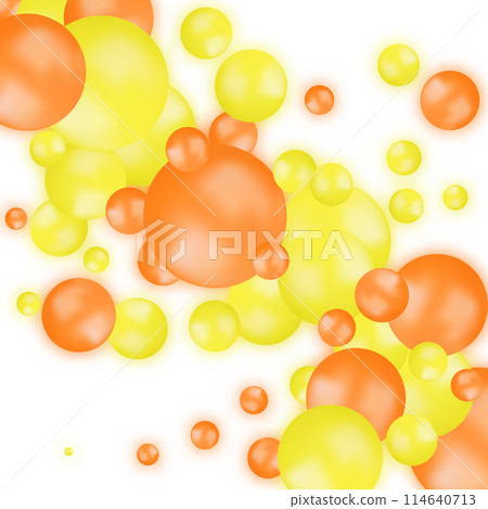 Abstract multicolored background with pearls. Modern festive illustration. Yellow and Orange balls. eps 10 114640713