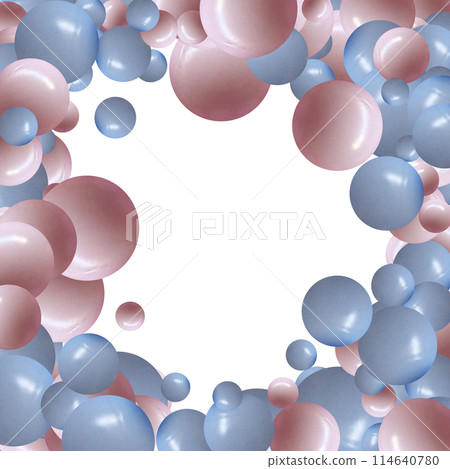 Bright color splash. Yellow, blue, green balls of different sizes, rand Bright color splash. Yellow, blue, green balls of different sizes, rand 114640780