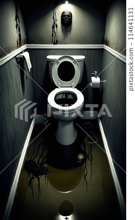 Haunted Bathroom Decor 114641131