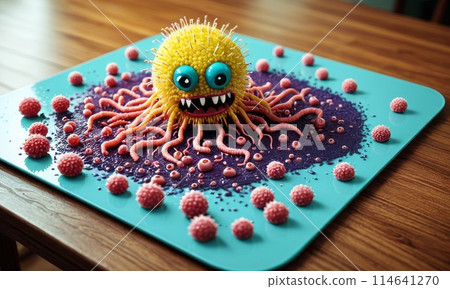 Imaginative Virus Sculpture 114641270
