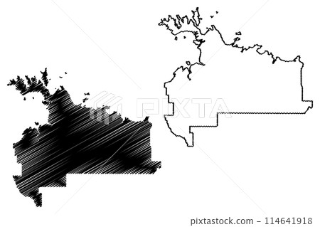West Arnhem Region (Commonwealth of Australia, Northern Territory, NT) map vector illustration, scribble sketch West Arnhem Regional Council map West Arnhem Region (Commonwealth of Australia, Northern Territory, NT) map vector illustration, scribble sketch West Arnhem Regional Council map 114641918
