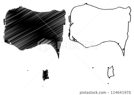 Essex County (Canada, Ontario Province, North America) map vector illustration, scribble sketch Comte d'Essex map Essex County (Canada, Ontario Province, North America) map vector illustration, scribble sketch Comte d'Essex map 114641978