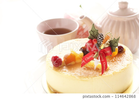 聖誕蛋糕和茶 114642868