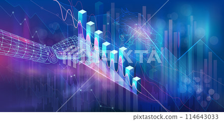 Infographics on the topic of analyzing the development of financial indicators in business 114643033