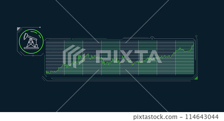 The dynamics of oil production growth in laconic infographics. The dynamics of oil production growth in laconic infographics. 114643044