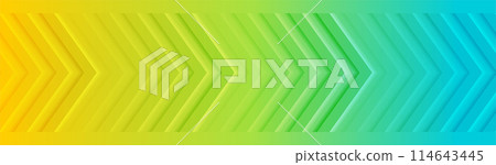 Multicolored minimal glossy arrows abstract luminous tech background Multicolored minimal glossy arrows abstract luminous tech background 114643445